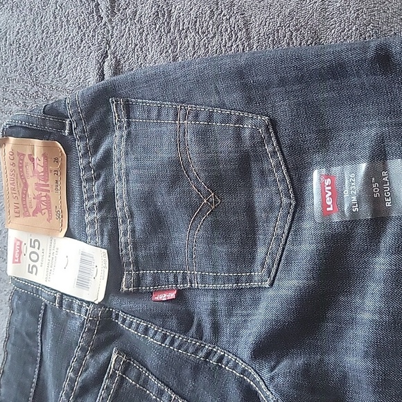 Boys Levi's 505 Slim Jeans Size 10 23 x 26 - Picture 4 of 6